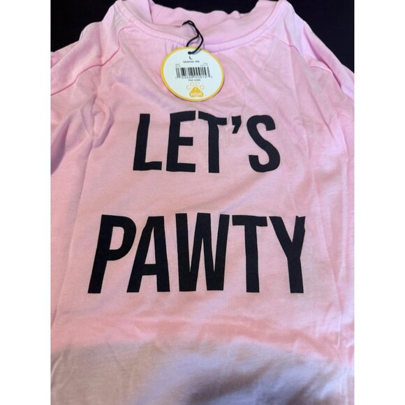 Pink Graphic Dog T-Shirt. Size: L. New! - Picture 2 of 6